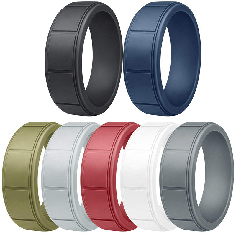 7-Color Silicone Rings - Trendy Sports Accessories