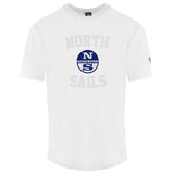 North Sails White Cotton Men T-Shirt