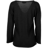 Alpha Studio Black Cotton Sweater