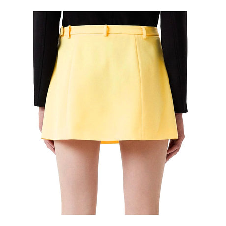 Patrizia Pepe Yellow Polyester Skirt