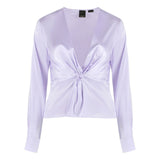 PINKO Lilac Silk Elegance Blouse