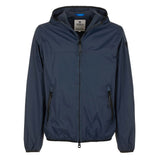 Fred Mello Sleek Blue Nylon Jacket - Zip Closure & Compact Design