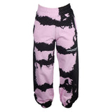 Comme Des Fuckdown Chic Pink Print Cotton Track Pants