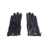 Cavalli Class Gray Lambskin Women Glove