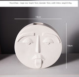 Modern Nordic Face Vase - Creative Ceramic Home Decor