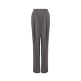 Lardini Chic Gray Wool Trousers for Sophisticated Style