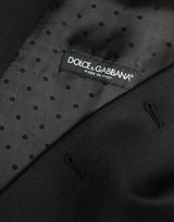 Dolce & Gabbana Black Silk Waistcoat Dress Formal Vest