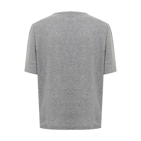 Dsquared² Chic Gray Cotton Tee for the Modern Woman