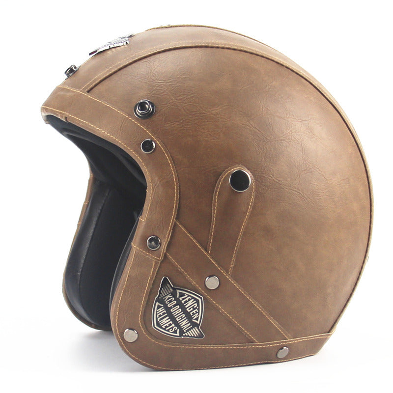Retro 3/4 Motorcycle Helmet
