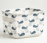 Desktop Makeup Organizer Storage Box with Linen Basket