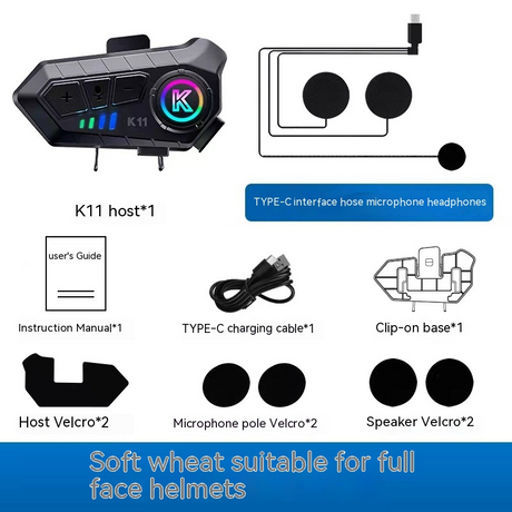 Bluetooth Motorcycle Helmet Headset