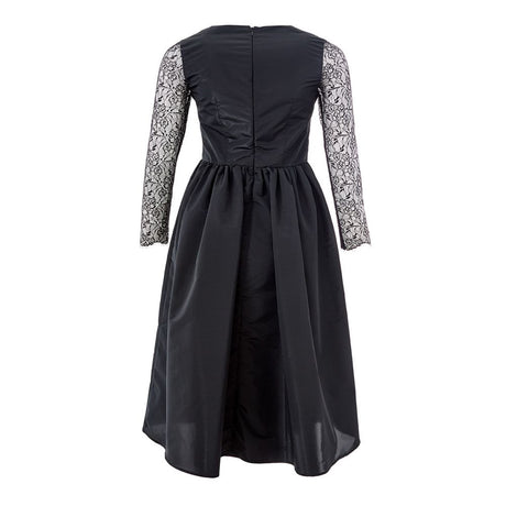 Lardini Elegant Black Polyester Dress