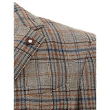 Lardini Elegant Multicolor Linen Jacket