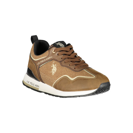 U.S. Polo Sneakers with Laces Brown - Men's