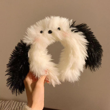 Cute Purple Plush Monster Headband Hair Accessory
