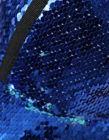 Dolce & Gabbana Royal Blue Sequin Baseball Hat Men