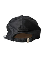 Dolce & Gabbana Black Silk Cotton Logo Baseball Hat Men