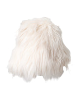 Dolce & Gabbana White Acrylic Fur Womens Bucket Hat