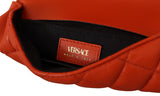 Versace Red Nappa Leather Medusa Small Crossbody Bag - Women's