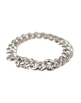 Nialaya Solid Heavy Curb Link 925 Sterling Silver Bracelet Men