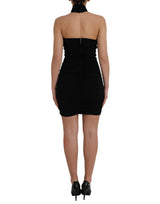 Dolce & Gabbana Black Cut Out Sleeveless Bodycon Mini Dress