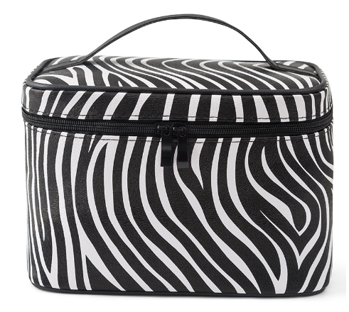 Fashionable Korean Makeup Bag with Zebra Design