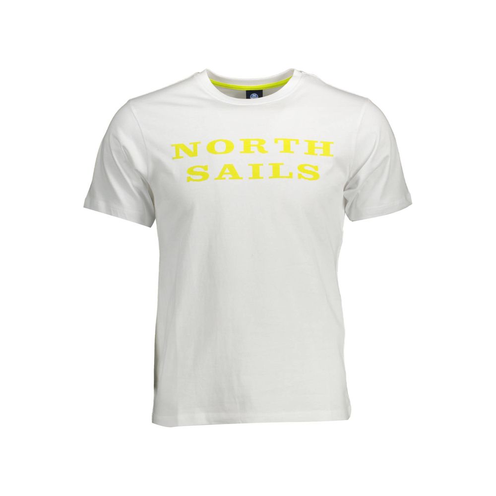 North Sails White Cotton Men T-Shirt