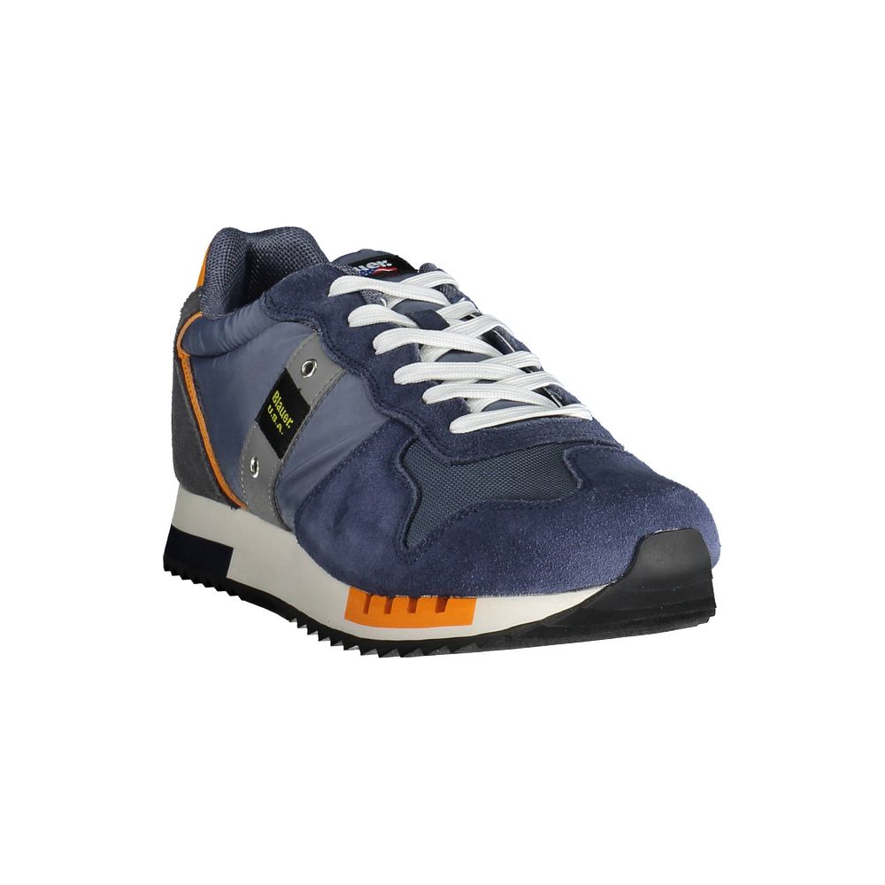 Blauer Blue Leather Men Sneaker