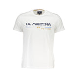 La Martina White Cotton Men T-Shirt