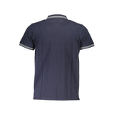 Cavalli Class Blue Cotton Polo Shirt