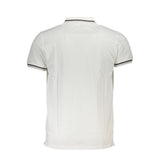 Cavalli Class White Cotton Polo Shirt