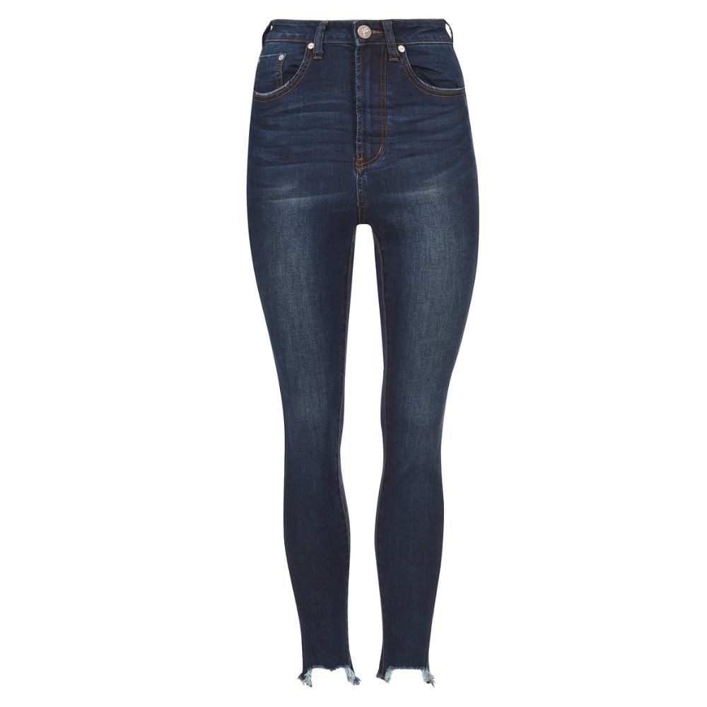 One Teaspoon Blue Cotton Women's Skinny Jean