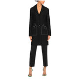 Love Moschino Black Wool Women Coat