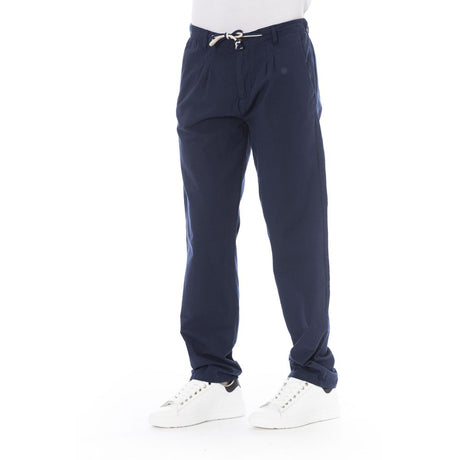 Baldinini Trend Blue Cotton Men Chino Pants