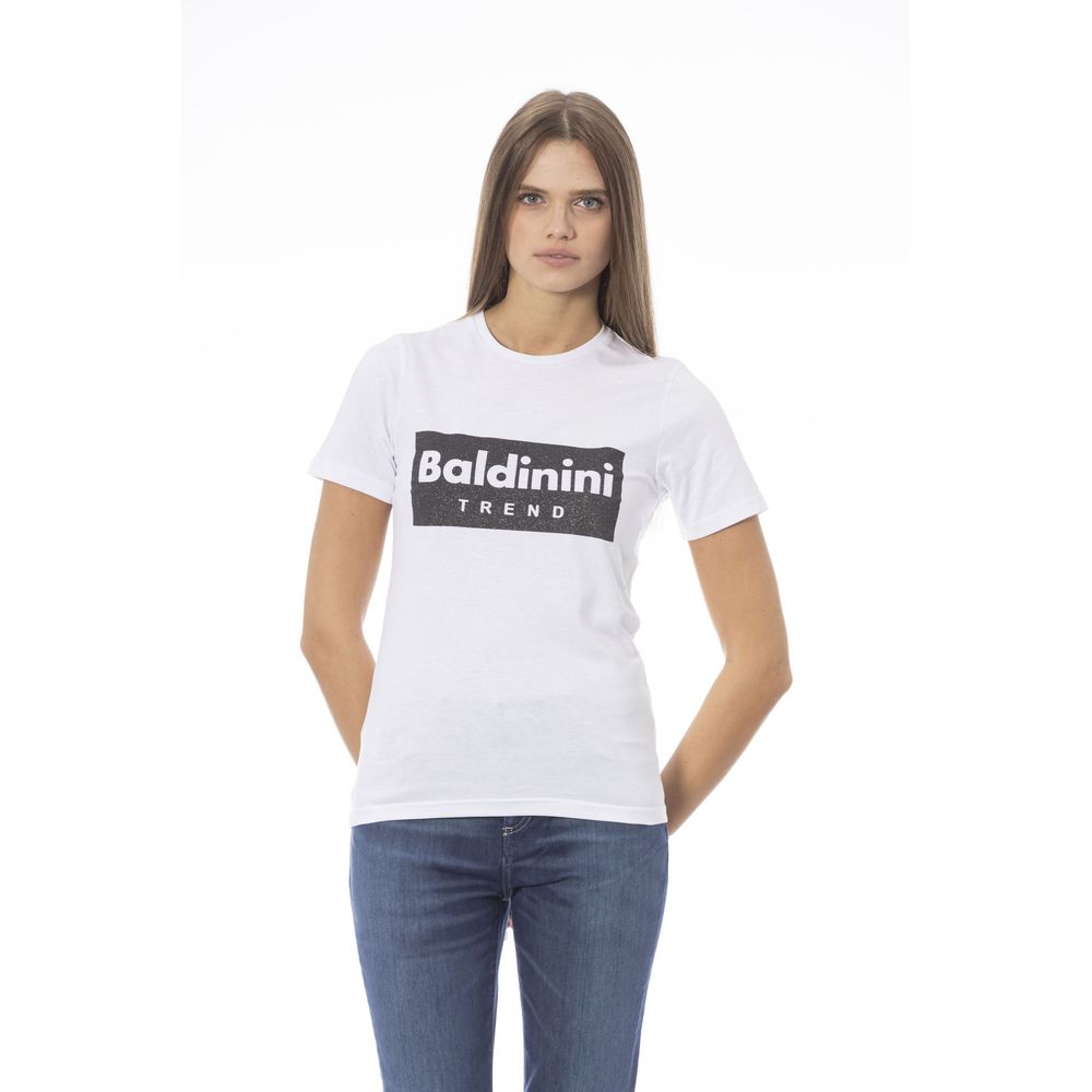 Baldinini Trend White Cotton Women T-Shirt