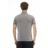 Baldinini Trend Gray Cotton Men Polo Shirt