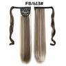 European American Long Straight Hair Velcro Ponytail