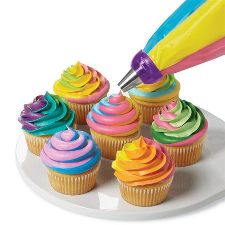 3-Hole 3-Color Butter Piping Bag Baking Tools