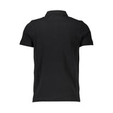 Cavalli Class Black Cotton Men Polo Shirt