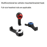 2-in-1 Car Headrest Hooks with Phone Holder for Bags