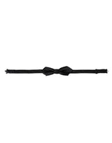 Dolce & Gabbana Black Silk Adjustable Neck Men Bow Tie