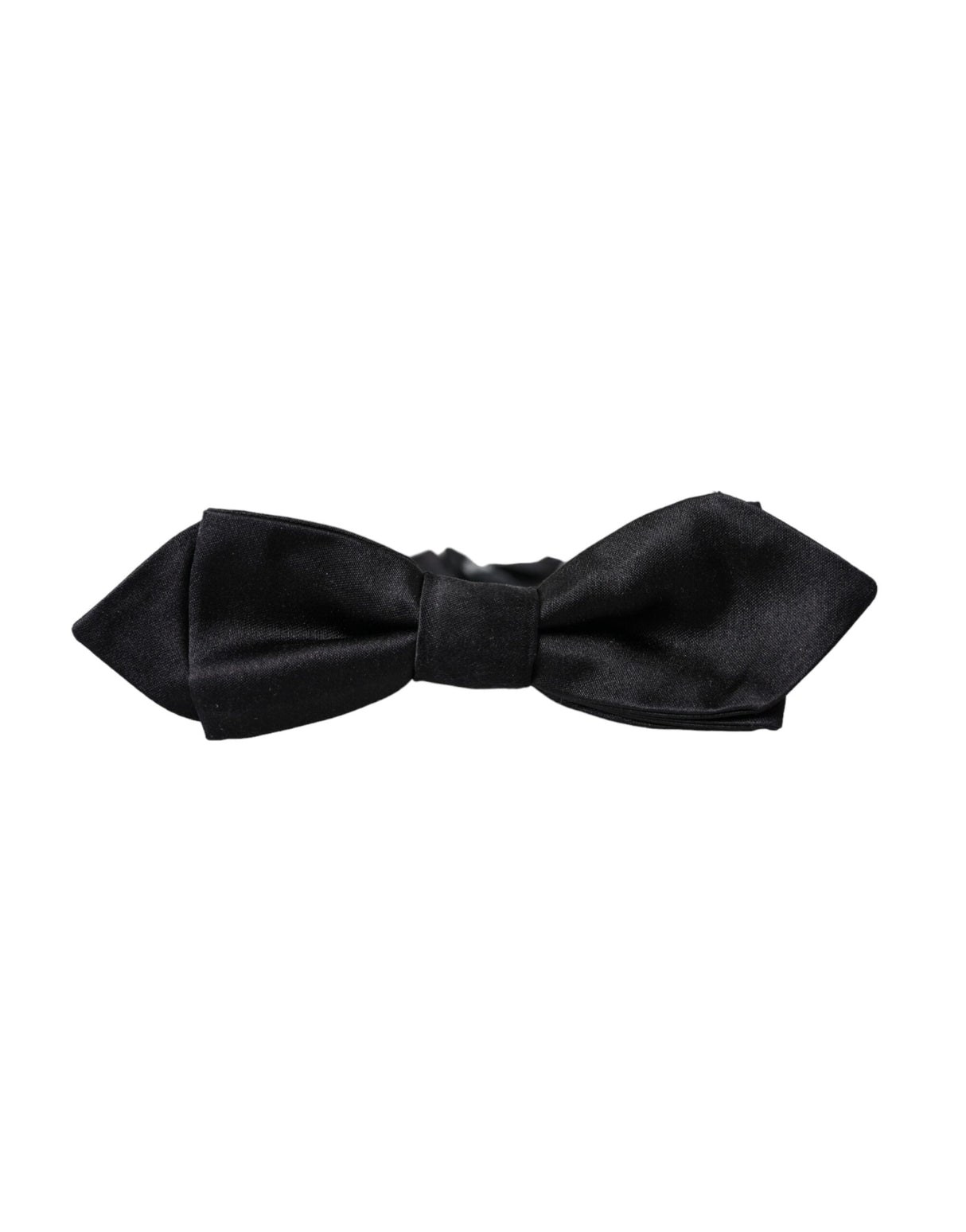 Dolce & Gabbana Black Silk Adjustable Neck Men Bow Tie