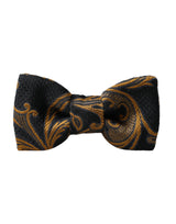 Dolce & Gabbana Multicolor Jacquard Adjustable Neck Men Bow Tie