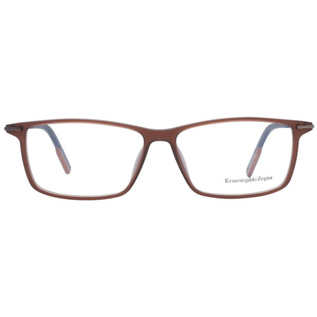 Ermenegildo Zegna Brown Plastic Glasses (Frames)
