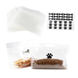 Brabtod 30pcs Travel Dog Food ContainerDog Food BagStand Up Pet Food Storage BagDog Cat Food Travel Bag with HandlePortable and Waterproof Pet Kibble ContainerDog Camping Essentials
