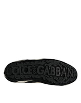 Dolce & Gabbana Black White Calf Fur Slip On Loafers Men Shoes