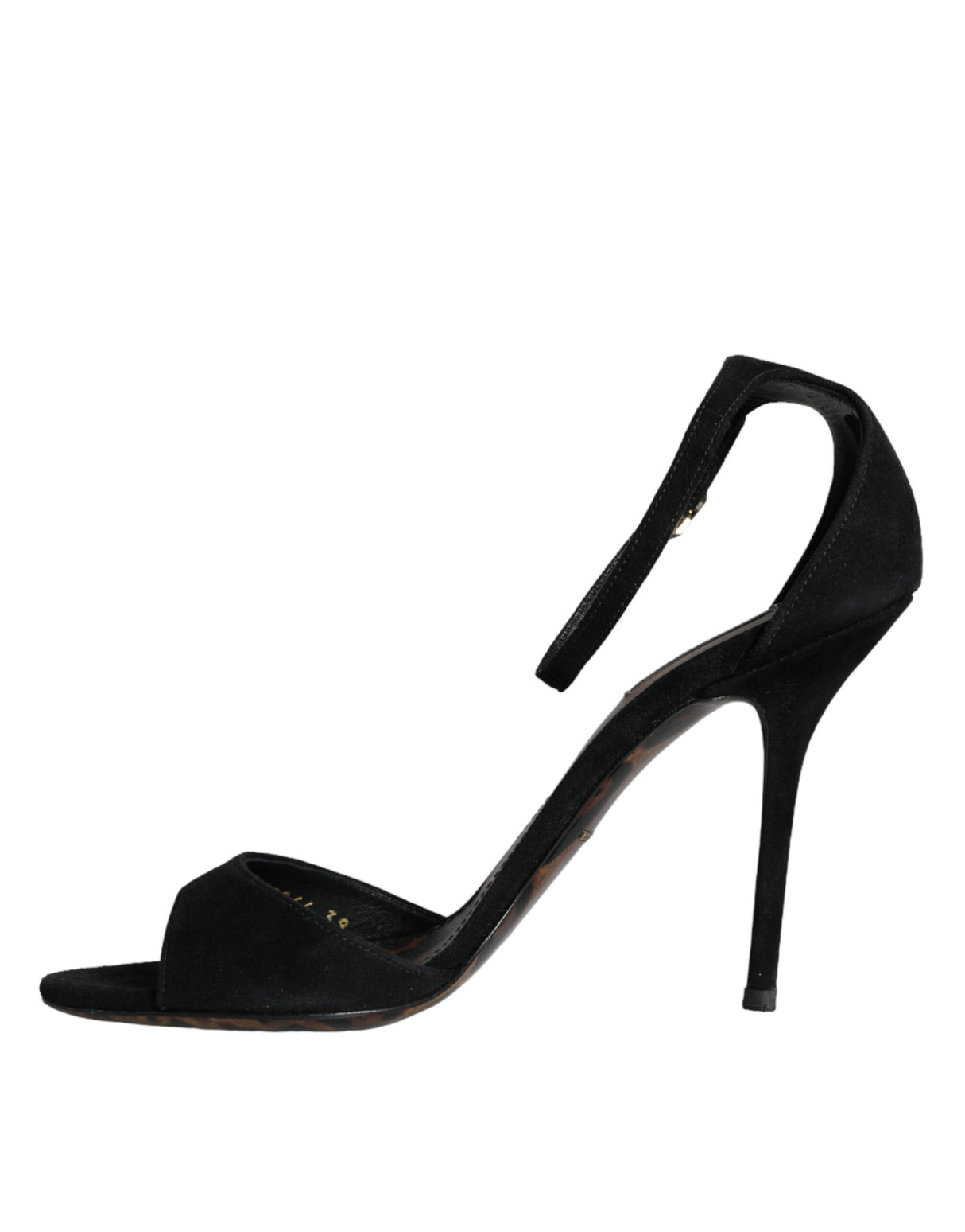 Dolce & Gabbana Black KEIRA Heels Ankle Strap Sandals Shoes