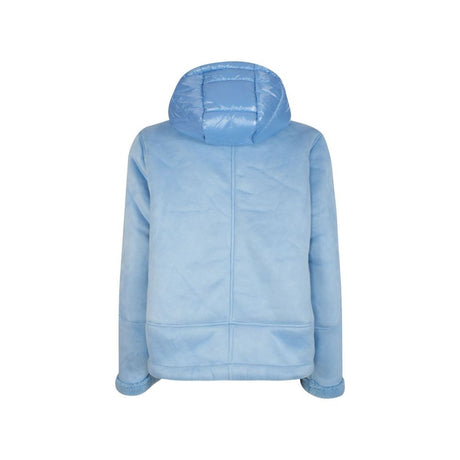 Yes Zee Light Blue Nylon Women Jacket