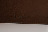 Billionaire Italian Couture Elegant Leather Men's Wallet in Brown