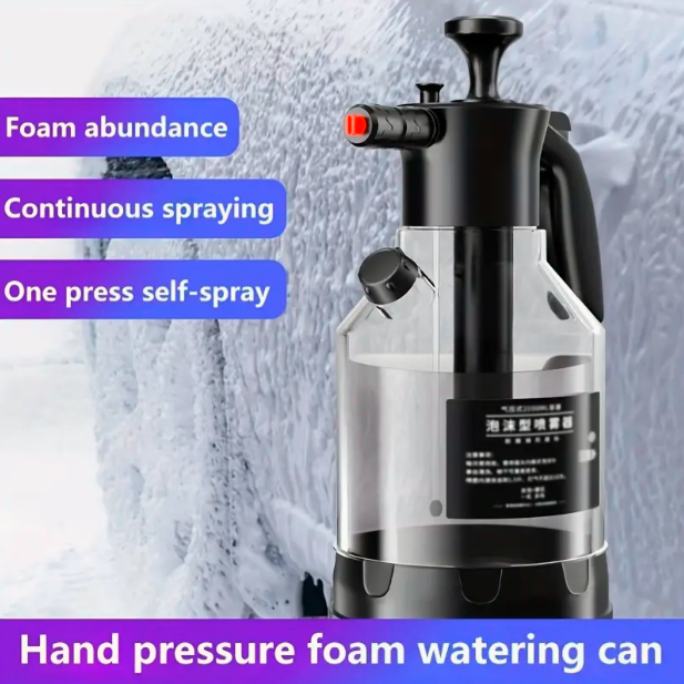 2L Handheld Car Wash Foam Spray Bottle for Cleaning